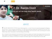 Tablet Screenshot of drrasyadixit.com